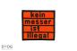 Preview: "kein messer ist illegal" Patch Leuchtorange